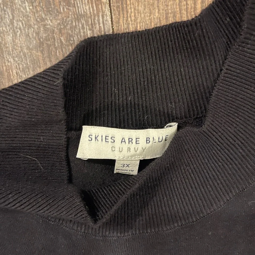Skies Are Blue Black Sleeveless Vest